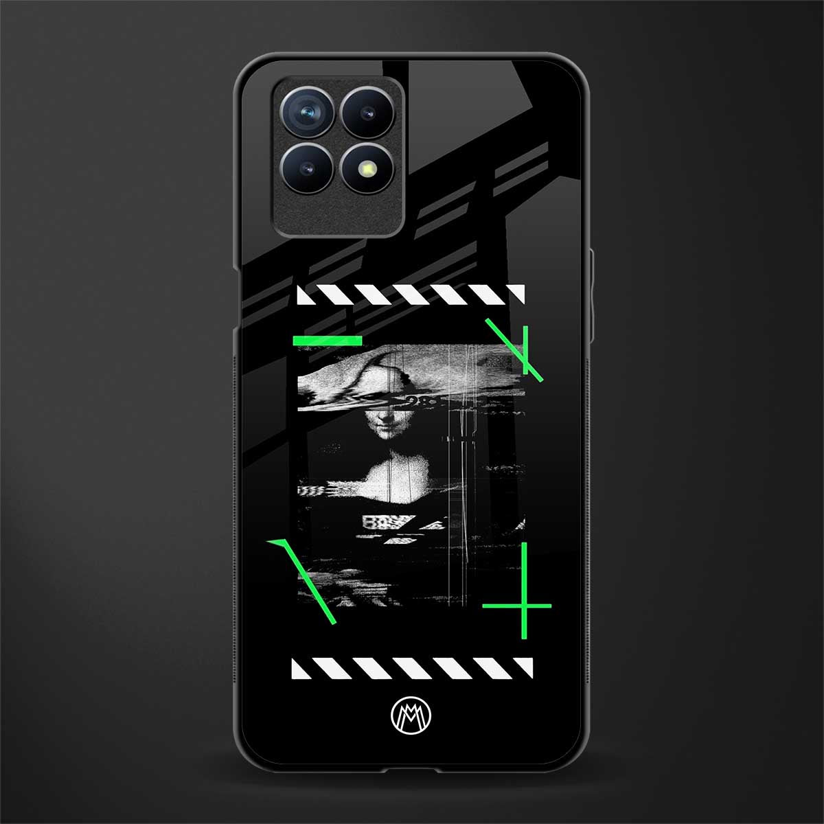 mona lisa art glass case for realme 8i image