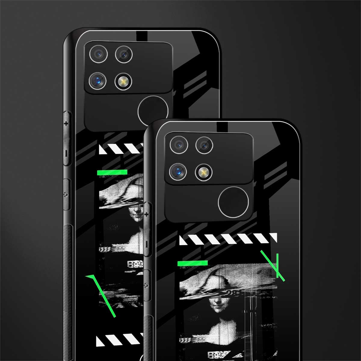 mona lisa art back phone cover | glass case for realme narzo 50a
