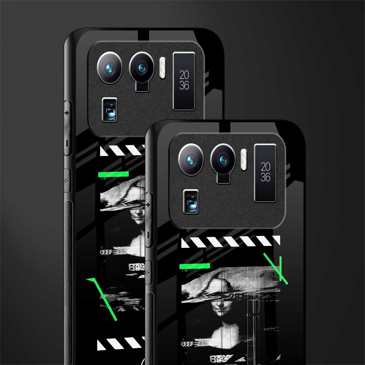 mona lisa art glass case for mi 11 ultra 5g image-2