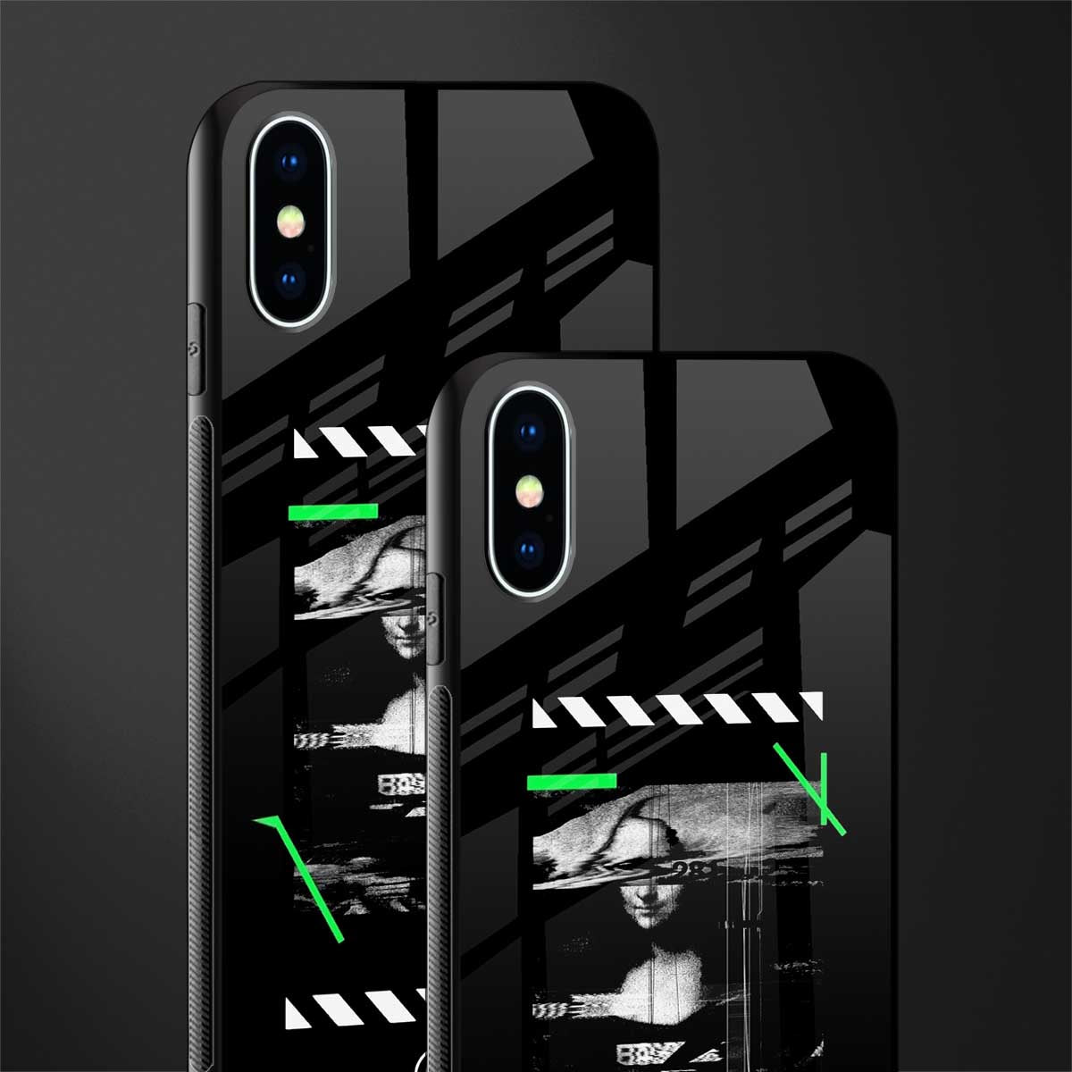 mona lisa art glass case for iphone x image-2