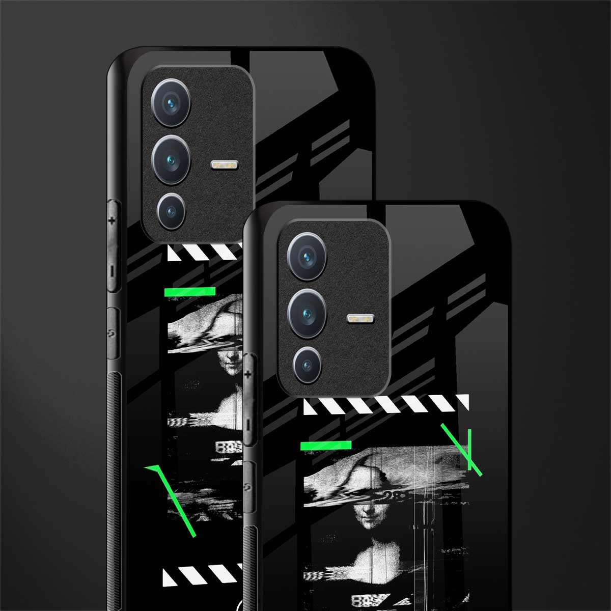 mona lisa art glass case for vivo v23 5g image-2