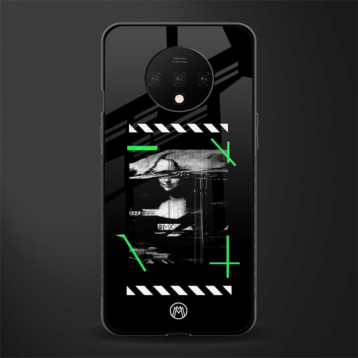 mona lisa art glass case for oneplus 7t image