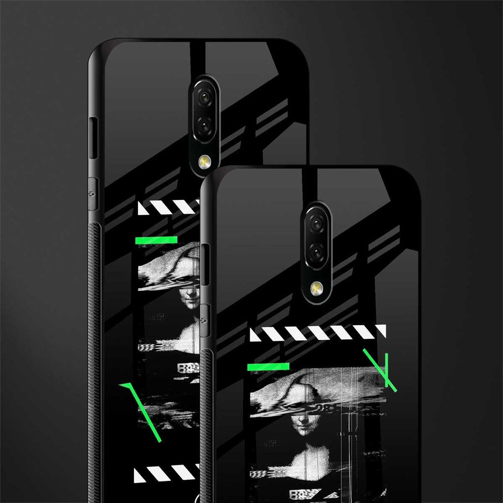 mona lisa art glass case for oneplus 7 image-2
