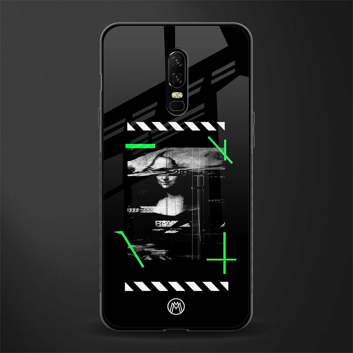mona lisa art glass case for oneplus 6 image
