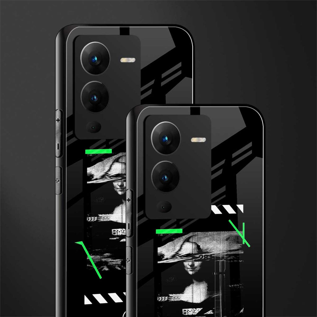 mona lisa art back phone cover | glass case for vivo v25 pro 5g