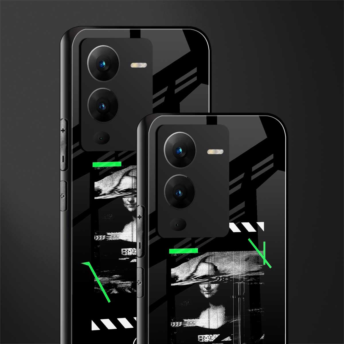 mona lisa art back phone cover | glass case for vivo v25 pro 5g