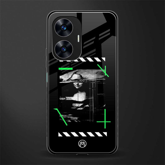 mona lisa art back phone cover | glass case for realme c55