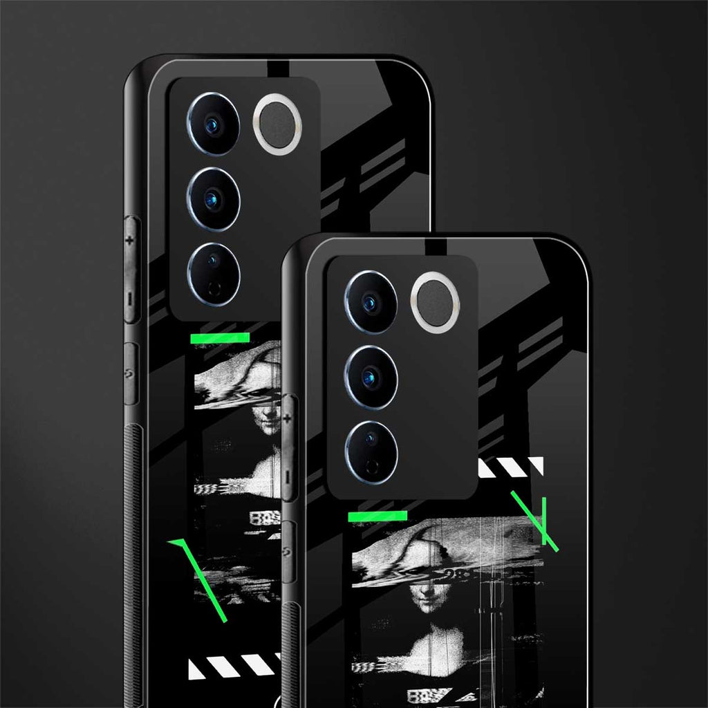 mona lisa art back phone cover | glass case for vivo v27 pro 5g