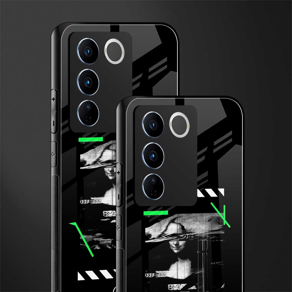 mona lisa art back phone cover | glass case for vivo v27 pro 5g