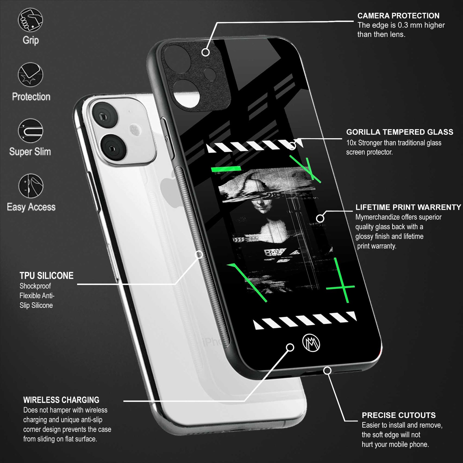 mona lisa art glass case for samsung galaxy a32 4g image-4