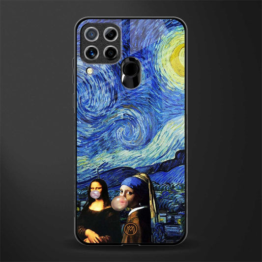 mona lisa starry night glass case for realme c15 image