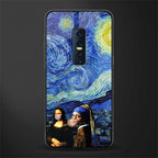 mona lisa starry night glass case for vivo v17 pro image