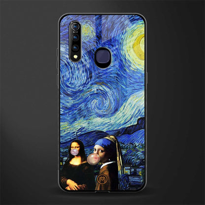 mona lisa starry night glass case for vivo z1 pro image