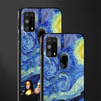 mona lisa starry night glass case for samsung galaxy m31 prime edition image-2