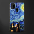 mona lisa starry night glass case for samsung galaxy m31 prime edition image