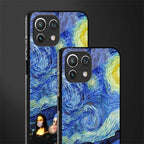 mona lisa starry night glass case for mi 11 lite image-2