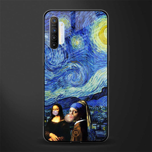 mona lisa starry night glass case for realme x2 image