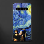 mona lisa starry night glass case for samsung galaxy s10 plus image
