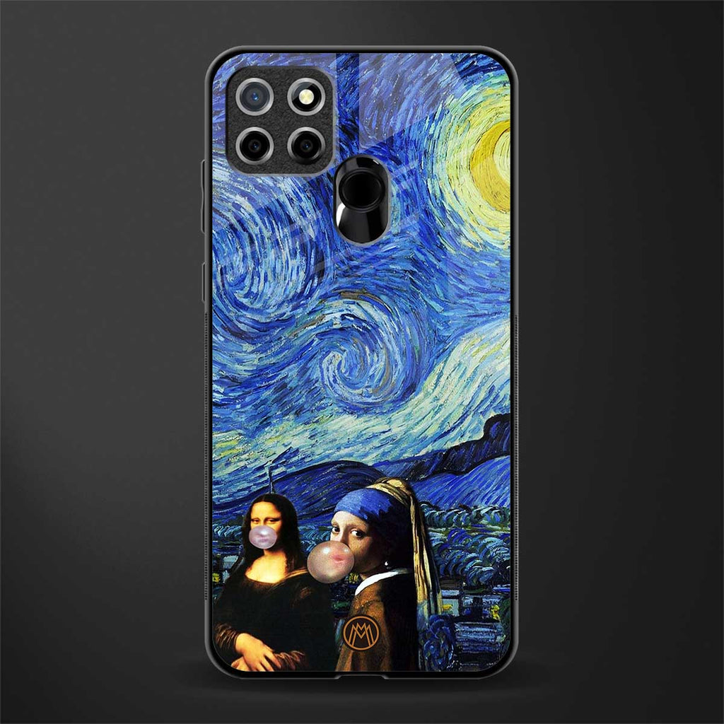 mona lisa starry night glass case for realme c25 realme c25s image