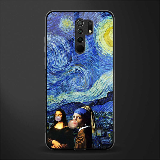mona lisa starry night glass case for poco m2 image