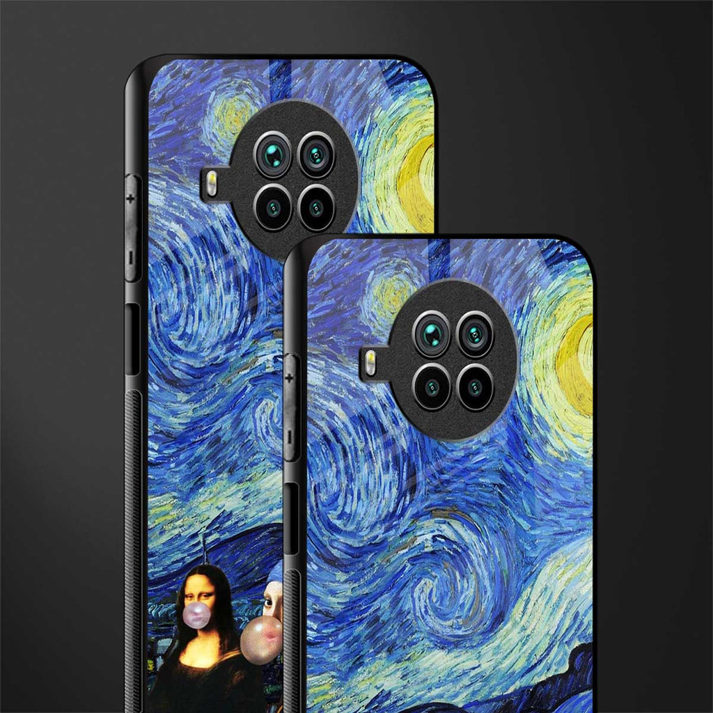 mona lisa starry night glass case for mi 10i image-2