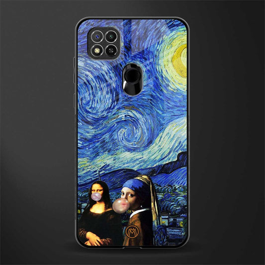 mona lisa starry night glass case for poco c31 image