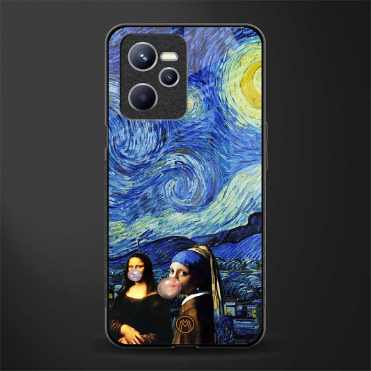 mona lisa starry night glass case for realme c35 image