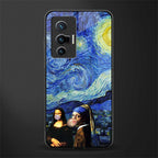 mona lisa starry night glass case for vivo x70 image