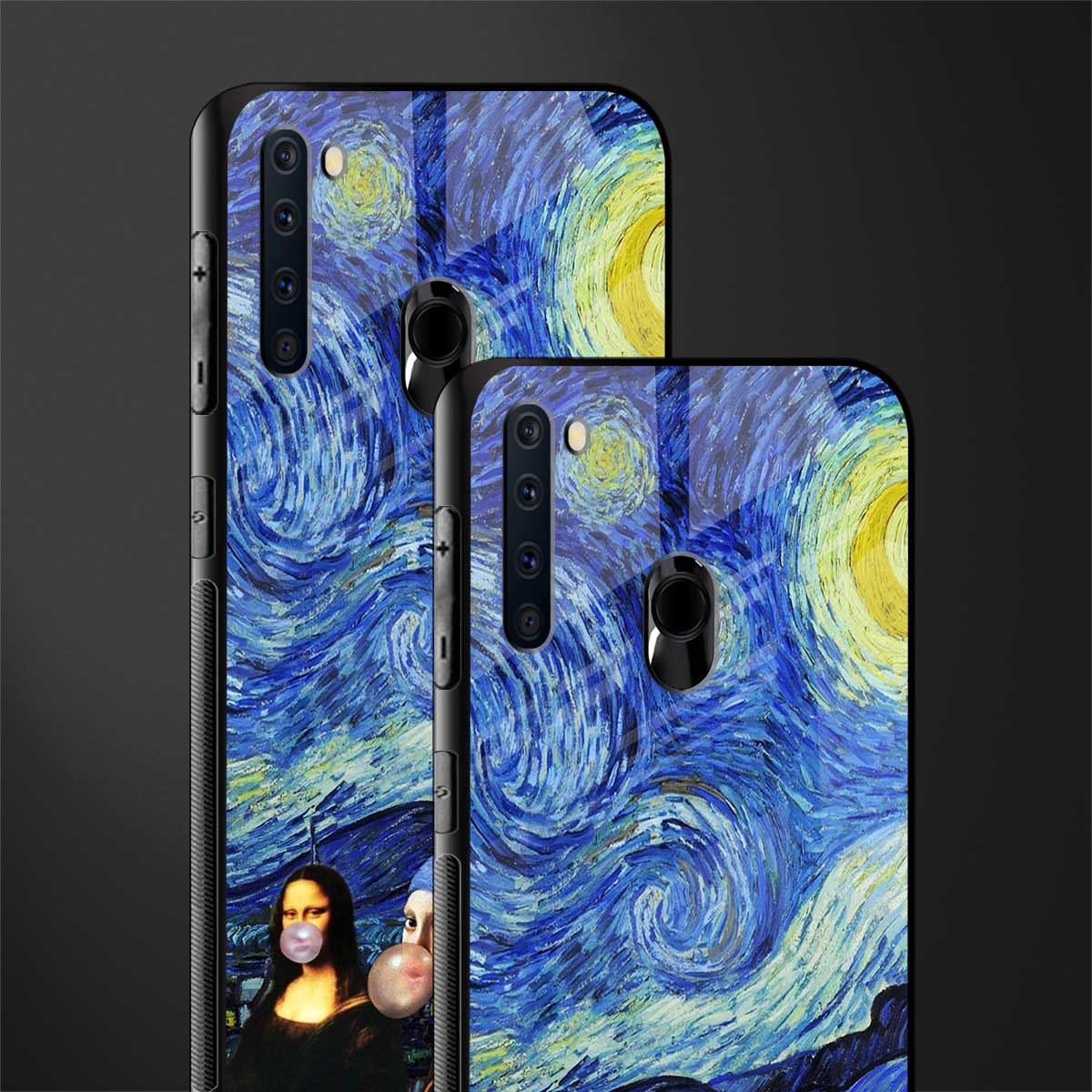 mona lisa starry night glass case for samsung a21 image-2