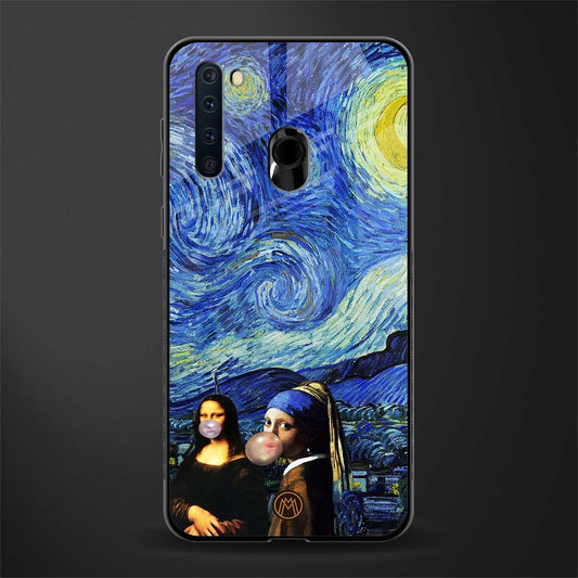 mona lisa starry night glass case for samsung a21 image