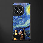 mona lisa starry night back phone cover | glass case for oneplus 11r