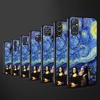 mona lisa starry night glass case for oppo reno7 5g image-3