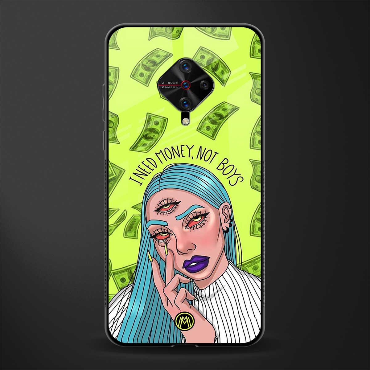 money over boys glass case for vivo s1 pro image