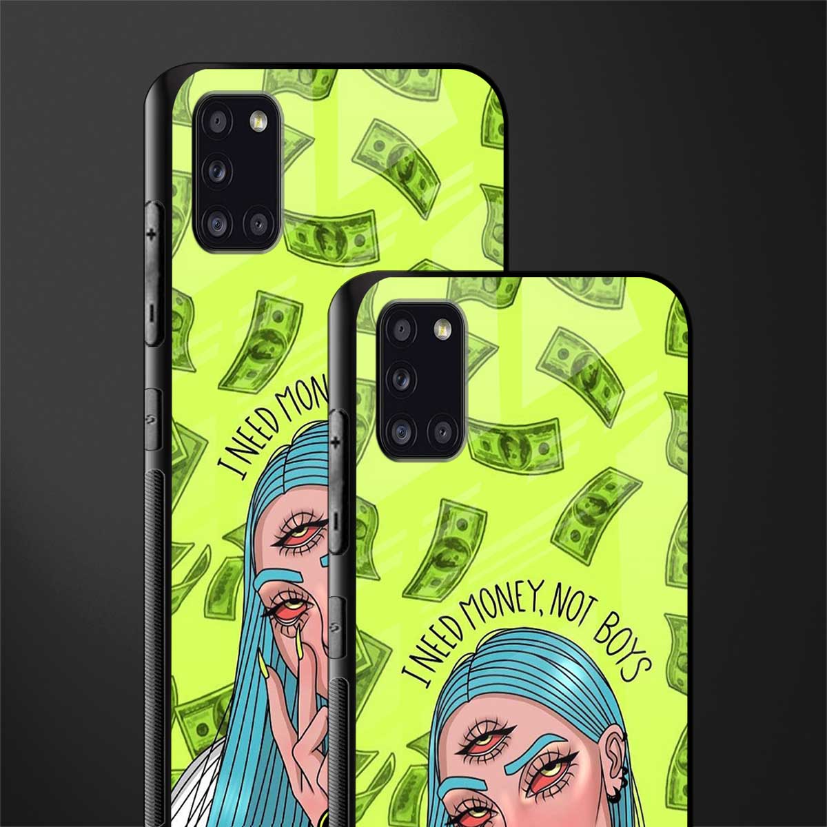 money over boys glass case for samsung galaxy a31 image-2