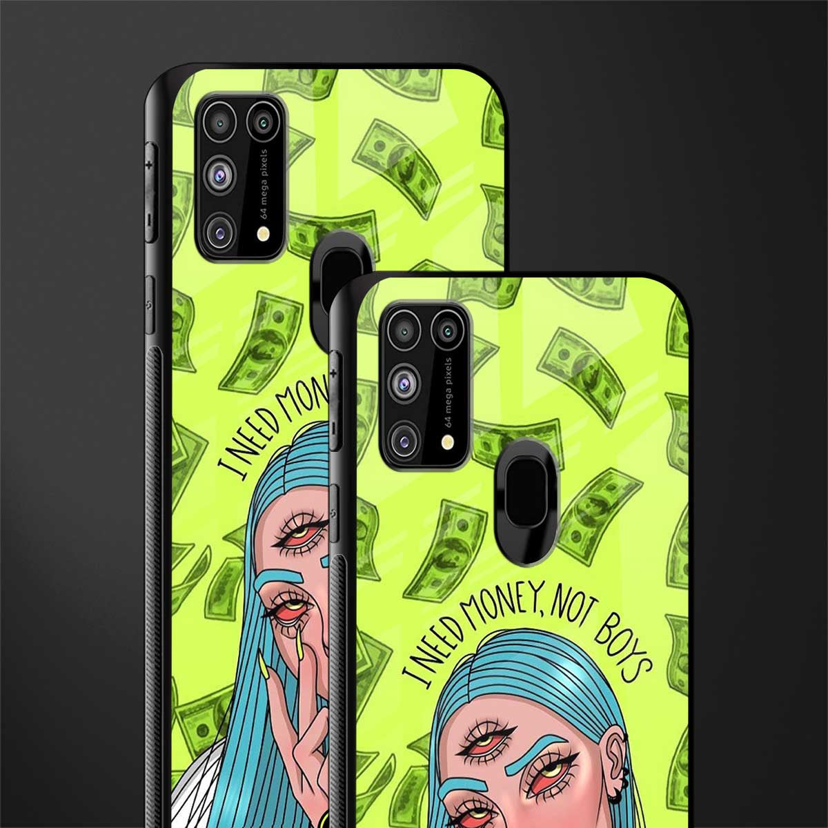 money over boys glass case for samsung galaxy m31 prime edition image-2