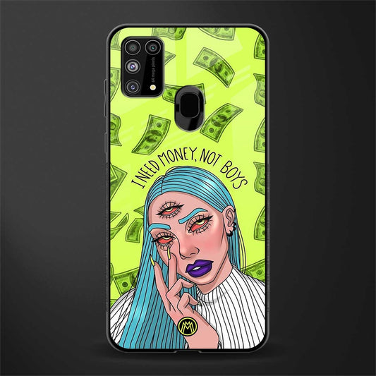 money over boys glass case for samsung galaxy m31 prime edition image