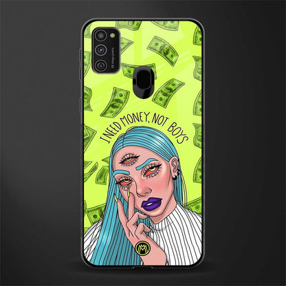 money over boys glass case for samsung galaxy m30s image