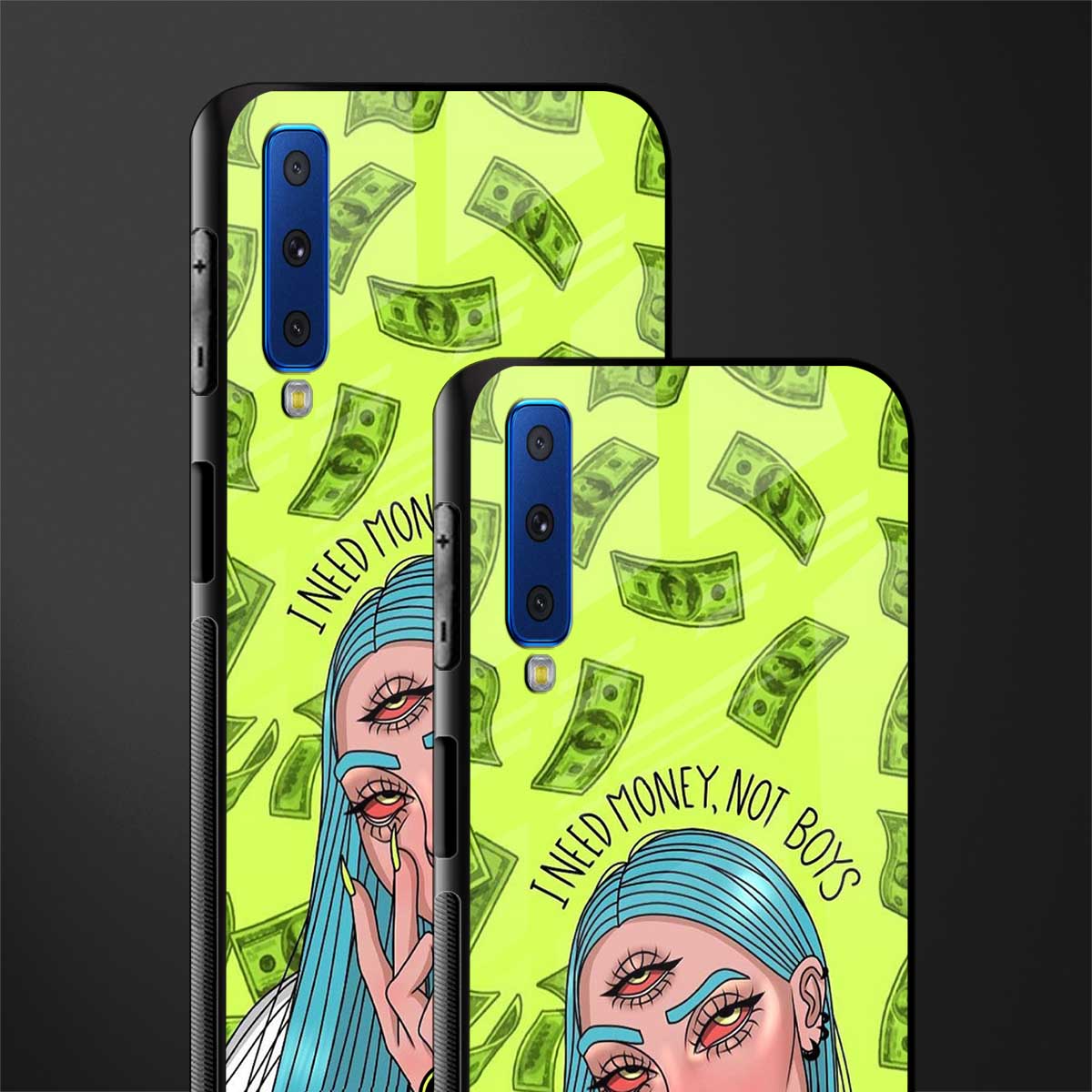 money over boys glass case for samsung galaxy a7 2018 image-2
