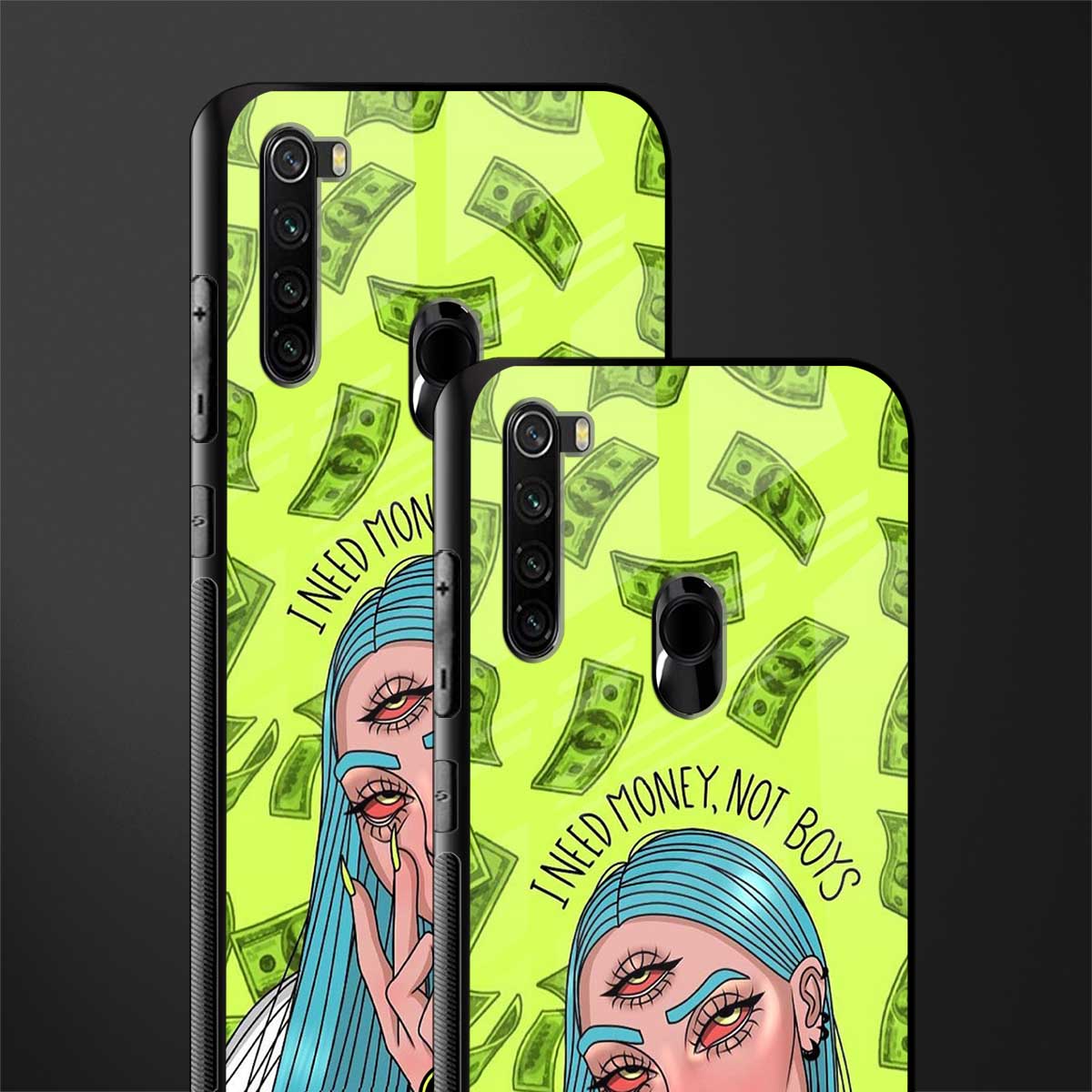 money over boys glass case for redmi note 8 image-2