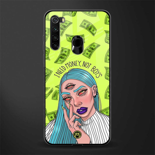 money over boys glass case for redmi note 8 image