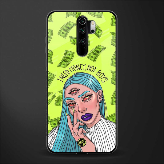 money over boys glass case for redmi note 8 pro image