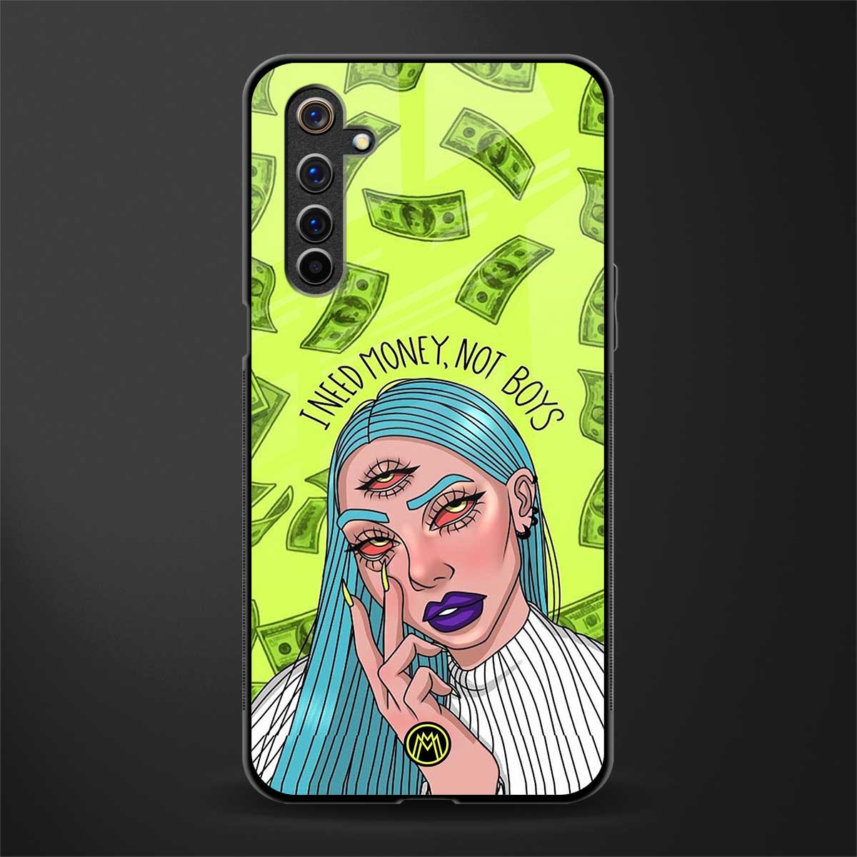 money over boys glass case for realme 6 pro image