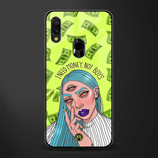money over boys glass case for redmi note 7 image