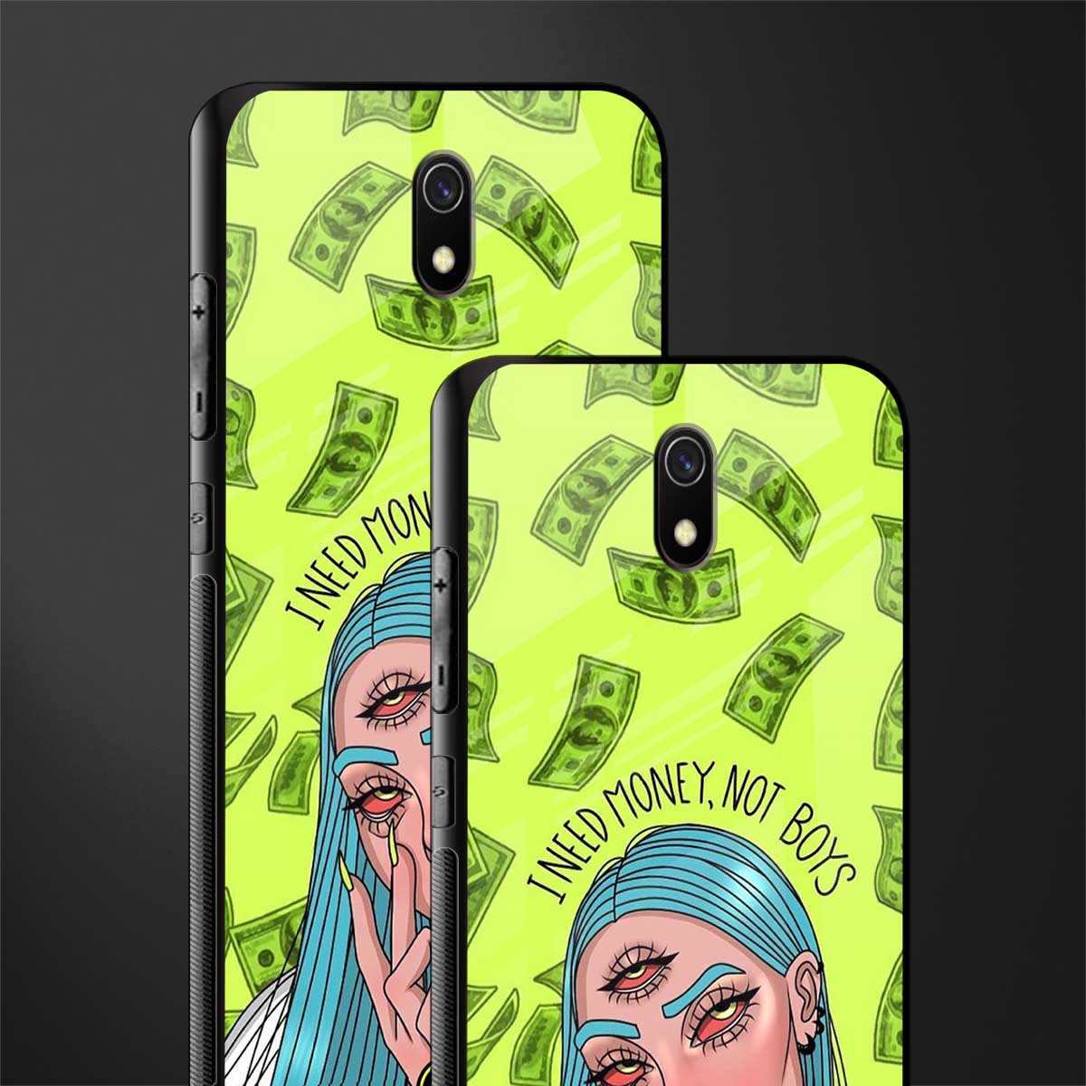 money over boys glass case for redmi 8a image-2