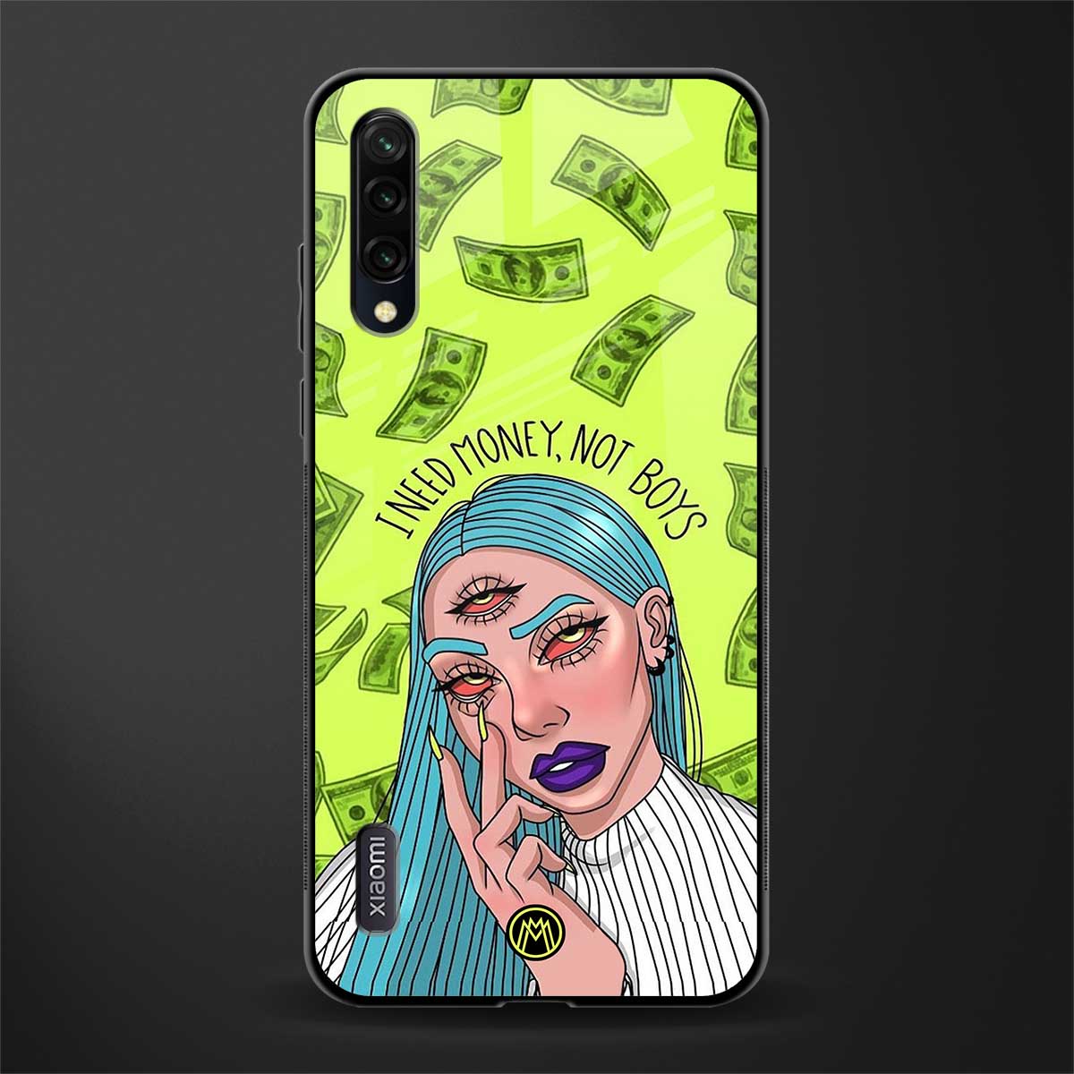 money over boys glass case for mi a3 redmi a3 image