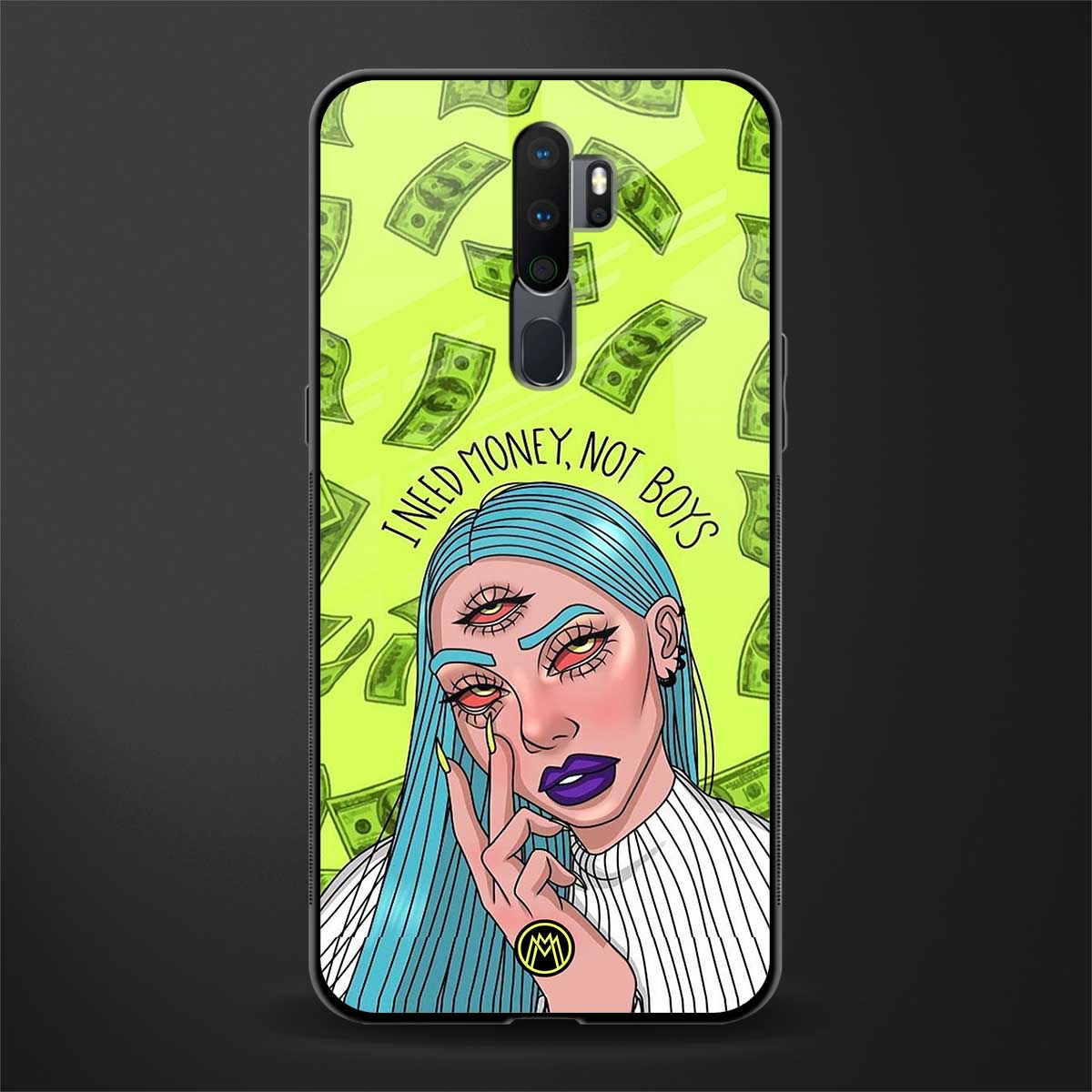 money over boys glass case for oppo a5 2020 image