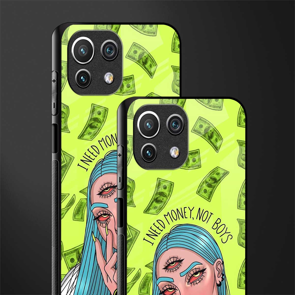 money over boys glass case for mi 11 lite image-2