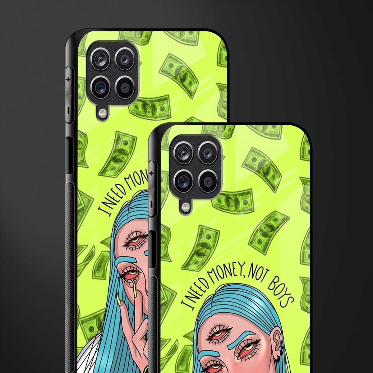 money over boys back phone cover | glass case for samsung galaxy a22 4g