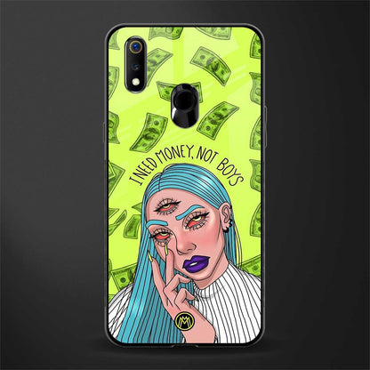 money over boys glass case for realme 3 pro image