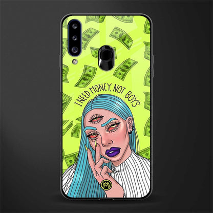 money over boys glass case for samsung galaxy a20s image